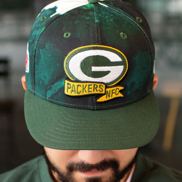 NEW ERA NFL23DRAFT950CW Men's Green Bay Packers 2023 NFL Draft 9FIFTY  Snapback Adjustable Hat